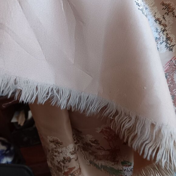 Vintage Men's Scarf 1940's Rayon Fringed Beau Brummel Petit Point Stag Deer 52" - Picture 5 of 12